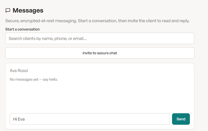Reminders & messaging